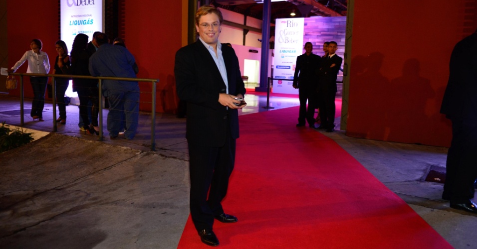 23.mai.2013 - O empresário Bruno Chateubriand na cerimônia do prêmio "Comer & Beber", da revista "Veja Rio", no Pier Mauá, Rio de Janeiro