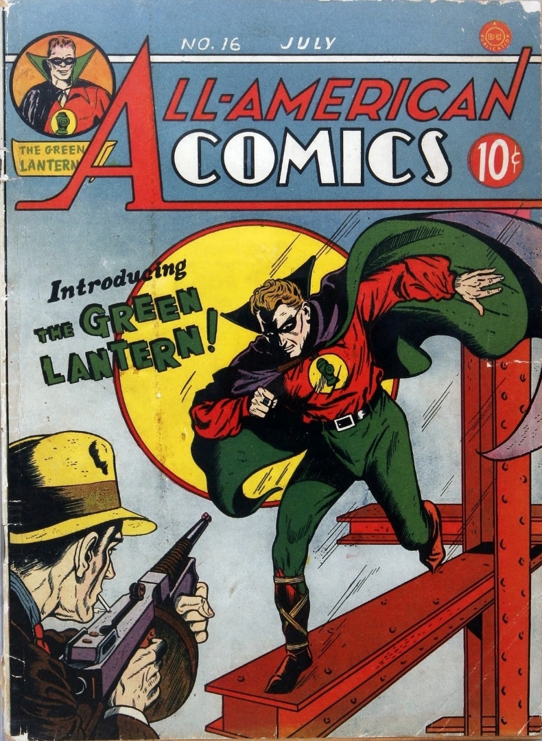 "All American Comics # 16" - Primeira aparição de Alan Scott, o Lanterna Verde nos quadrinhos. Avaliada em US$ 348 mil - Divulgação