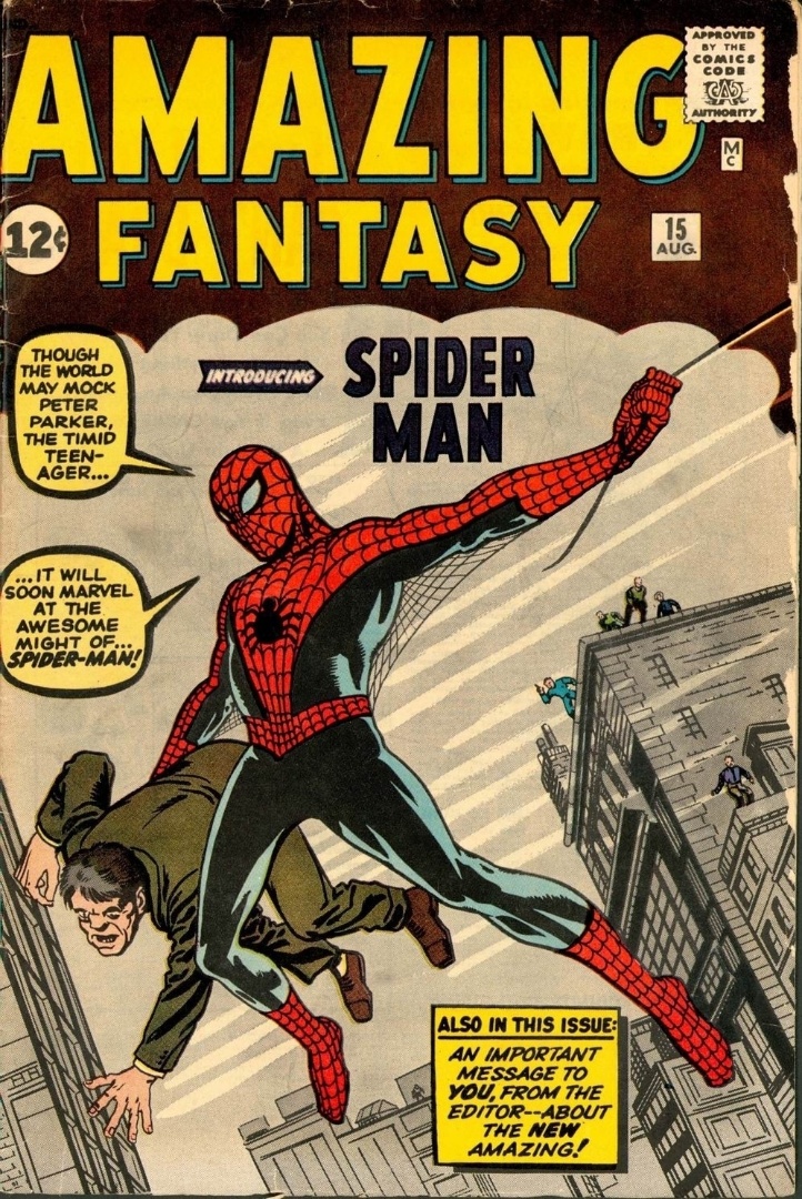 "Amazing Fantasy # 15" - A revista da Marvel que introduziu o personagem Peter Parker, o Spiderman, em agosto de 62 é avaliada em US$ 407 mil - Divulgação