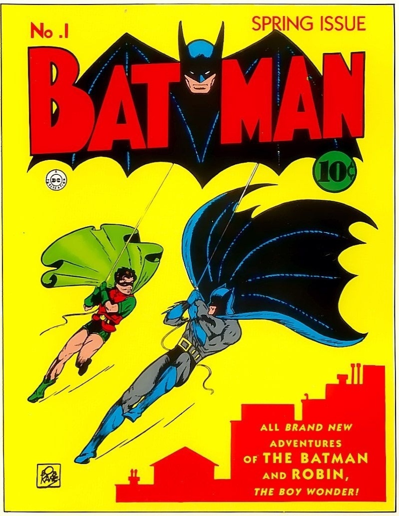 "Batman #1" - Primeira revista solo do Homem Morcego chegou a ser avaliada em US$ 381 mil. No entanto, a primeira aparição de Batman nos quadrinhos foi na revista "Detective Comics # 27", publicada em maio de 1939 - Divulgação