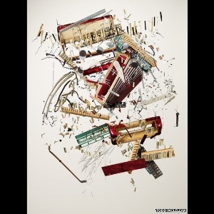 O fotógrafo canadense Todd McLellan realizou um projeto de mostrar objetos conhecidos, desmontando e separando todas as peças - Todd McLellan