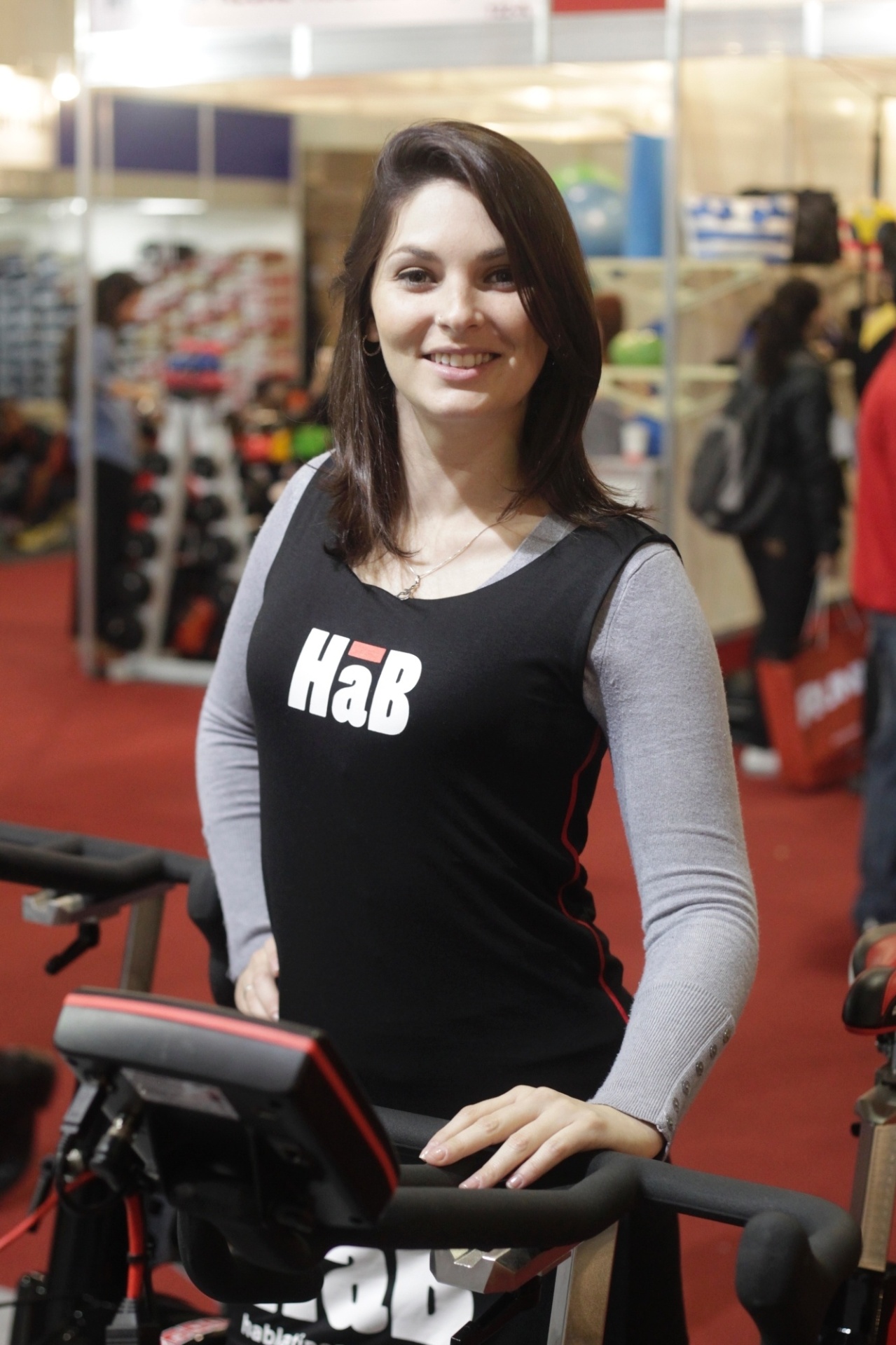 5.set.2013 - Gata da feira Fitness Brasil - Reinaldo Canato/UOL