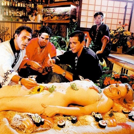 Sushi erótico no Faustão - Greg Salibian/Folhapress - Greg Salibian/Folhapress