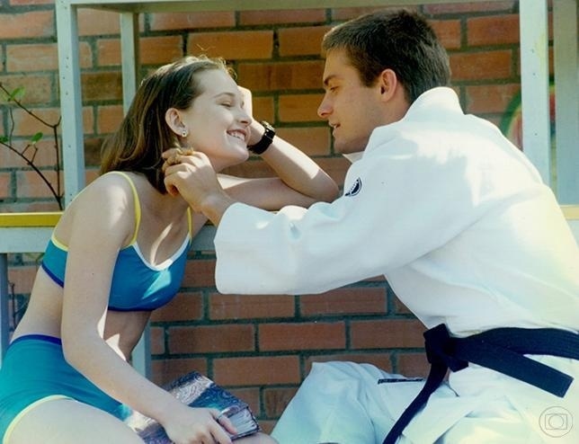 Cláudio Heinrich (Dado) e Fernanda Rodrigues (Luiza) - Malhação 1996/1997 - Reprodução/Globo