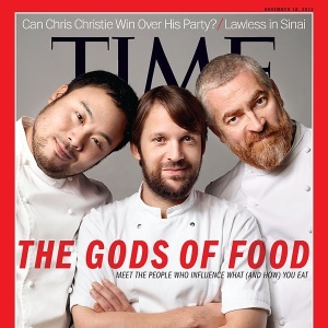 Capa da revista "Time" com os chefs Alex Atala, René Redzepi e David Chang - Divulgação/time.com