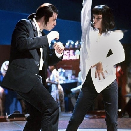 Cena do filme Pulp Fiction: Tempo de Violência - Reprodução - Reprodução