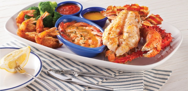 Prato da rede Red Lobster, que acaba de abrir o 2º restaurante no país - Divulgação