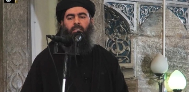 O líder do Estado Islâmico, Abu Bakr Al Bagdadi - Reprodução