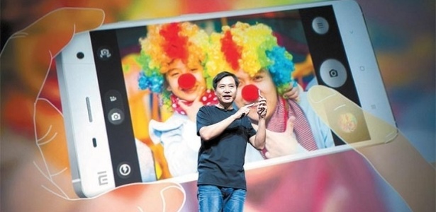 Lei Jun, diretor-executivo e fundador da Xiaomi, participa de lançamento de produto - Zhang Jin - 22.jul.14/Xinhua