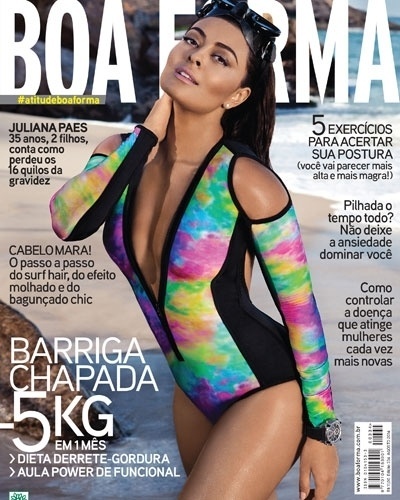 Juliana Paes - atriz -  capa da Boa Forma de agosto - Ale de Souza/Boa Forma