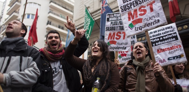 Sindicato de oposição faz greve na Argentina - Xinhua/Martín Zabala