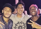 1ª noitada de Medina no país tem companhias de Neymar e Robinho - Reprodução