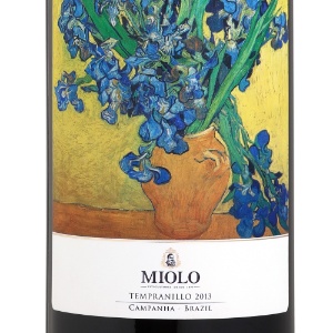 Vinho da Miolo, em parceria com a KLM, tem rótulo com pintura de Van Gogh - Divulgação