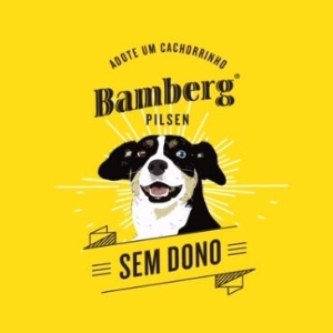 Um dos rótulos da cerveja Sem Dono, que traz imagens de cães para adoção - Divulgação/www.cervejasemdono.com