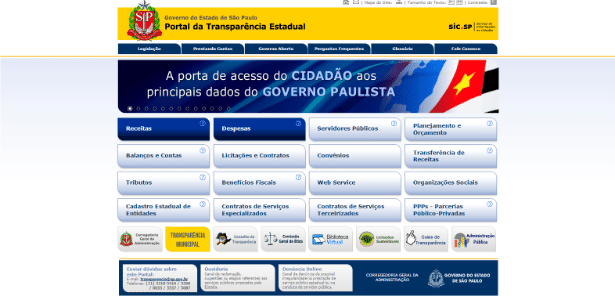 Portal do governo mostra maioria de indicados políticos em oito secretarias e 13 órgãos - Reprodução