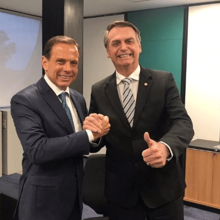João Doria em encontro com o presidente Jair Bolsonaro 2019 - Divulgação/Assessoria João Doria