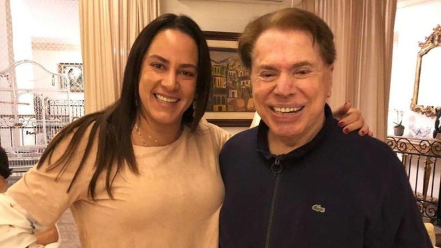 Silvia Abravanel e seu pai, Silvio Santos