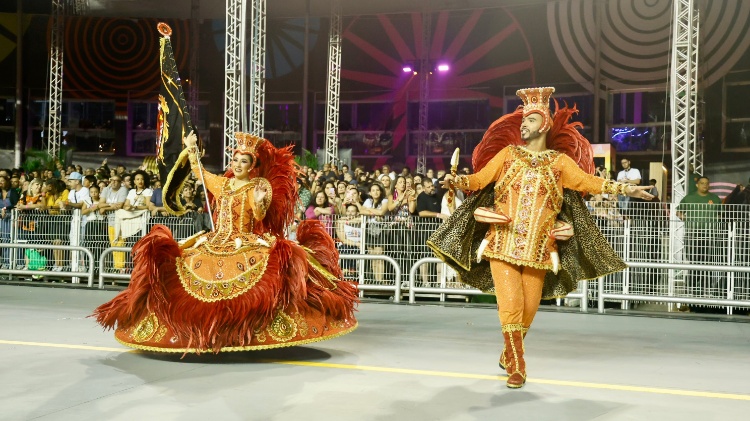 Dragões da Real, vice-campeã do Grupo Especial, no Desfile das Campeãs do Carnaval de São Paulo de 2024