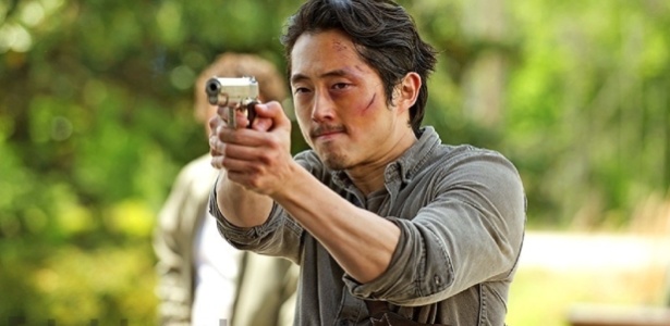 Imagem da sexta temporada de "The Walking Dead" com Glenn, personagem de Steve Yeun na série - Reprodução
