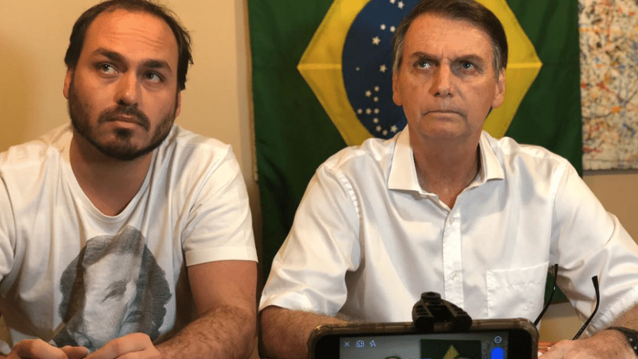 Carlos e Jair Bolsonaro - Arquivo Pessoal/Reprodução/Instagram