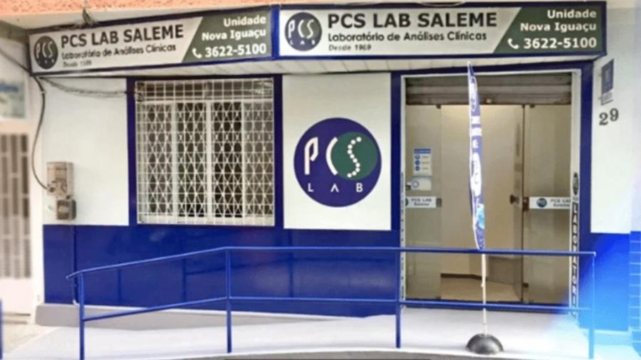 Fachada do laboratório PCS Lab Saleme, em Nova Iguaçu (RJ)