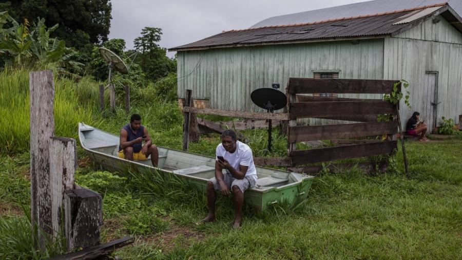 Moradores da comunidade quilombola de Pedras Negras, em Rondônia Moradores da comunidade quilombola de Pedras Negras, em Rondônia