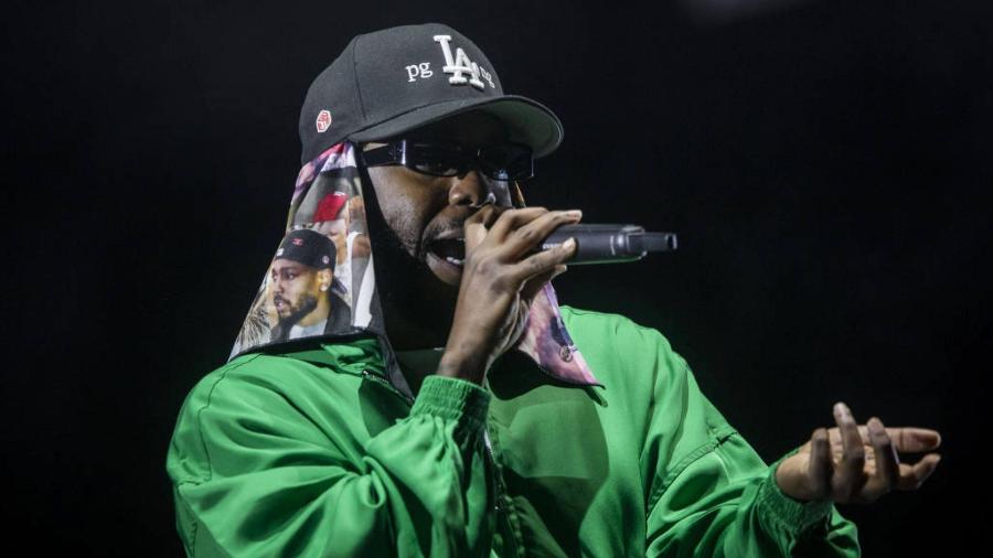 O rapper americano Kendrick Lamar no festival GP Week, realizado no Allianz Parque