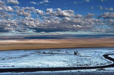 Neve no deserto do Atacama, no Chile Neve no deserto do Atacama, no Chile