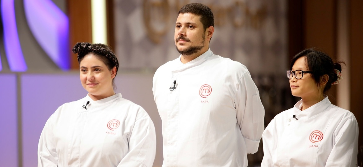 Izabel Alvares, Raul Lemos e Jiang Pu, na finalistas do "MasterChef Brasil" - Divulgação/MasterChef Brasil/Band