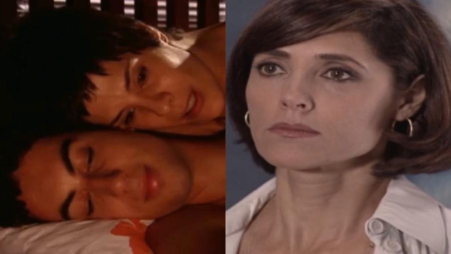 Fred (Pedro Furtado), Raquel (Helena Ranaldi) e Helena (Christiane Torloni) em "Mulheres Apaixonadas" - Reprodução Vídeo/TV Globo