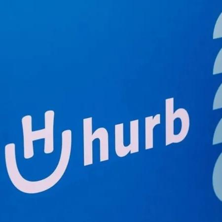 Logo da Hurb, que enfrenta uma crise - Divulgação/Web Summit