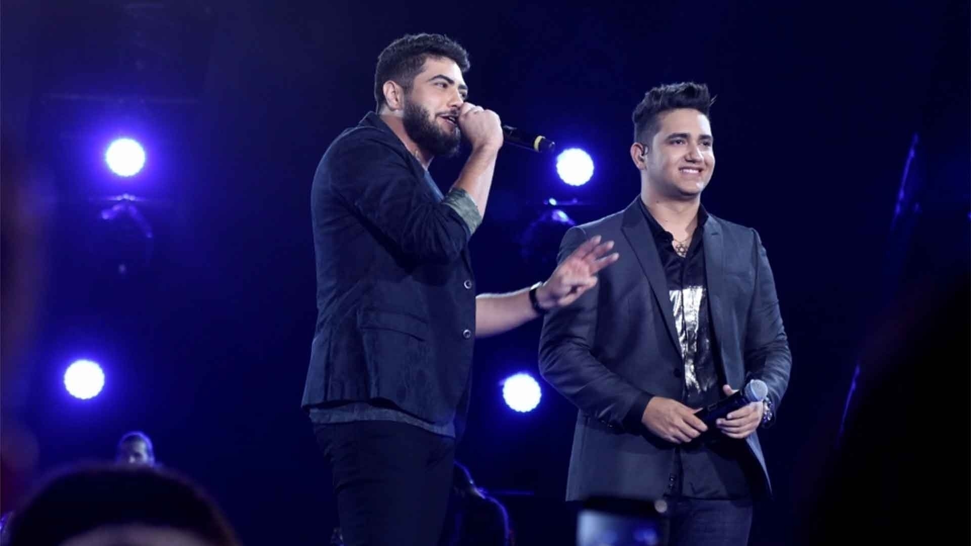 Henrique & Juliano em gravação do DVD da dupla sertaneja - Flaney Gonzalles/Divulgação