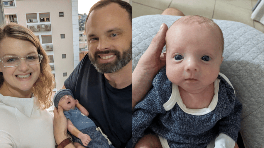 Christopher Phillips 44 e Cheri Phillips 36 estavam visitando o brasil quando a mulher deu à luz o filho prematuro com menos de seis meses