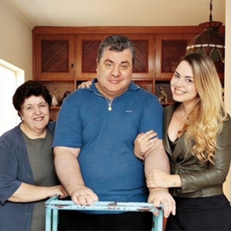 Ator Gerson Brenner após receber alta do hospital em 2016 - Divulgação/Conta Mais - Divulgação/Conta Mais