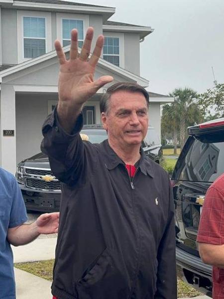 O ex-presidente Jair Bolsonaro nos EUA; ele ficou na casa do lutador José Aldo durante um mês - Thiago Amâncio - 1º.jan.23/Folhapress