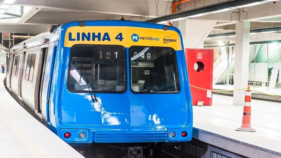 Trem da linha 4 do metrô do Rio de Janeiro - Kaptimagem/Divulgação