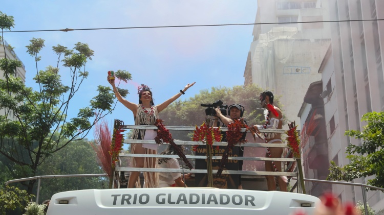 Trio do Bloco Tarado Ni Você, em São Paulo