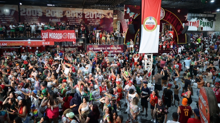 Quadra da Mocidade Alegre, campeã desfile das escolas de samba de SP