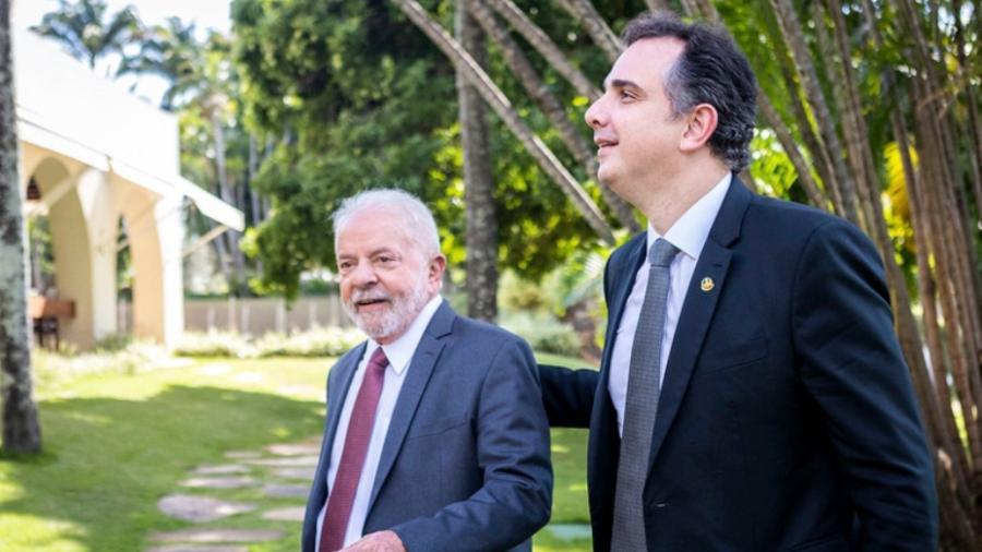 Lula e Rodrigo  Pacheco, presidente do Senado - Reproduo / Flickr Agncia Senado