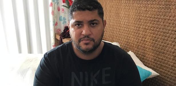 André de Oliveira Macedo, conhecido como André do Rap, líder do PCC, ao ser detido em Angra dos Reis