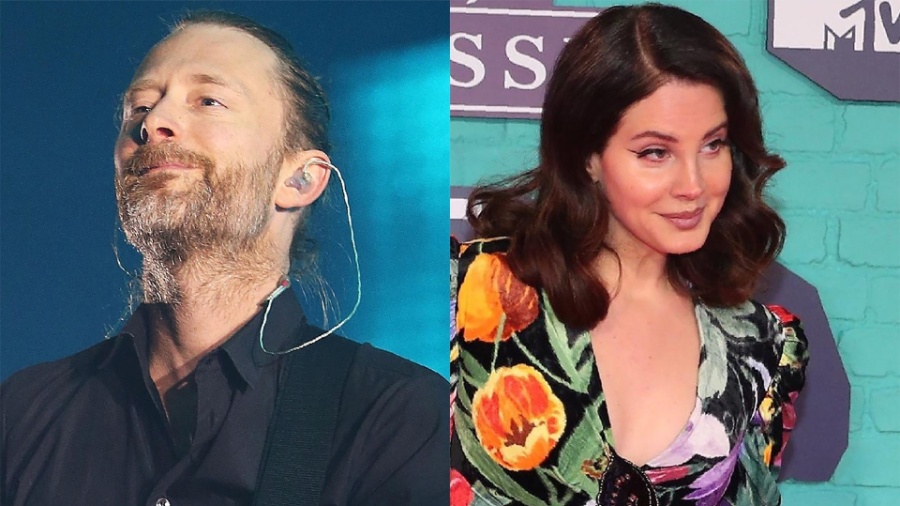 Thom Yorke, do Radiohead, e Lana Del Rey - Montagem/UOL