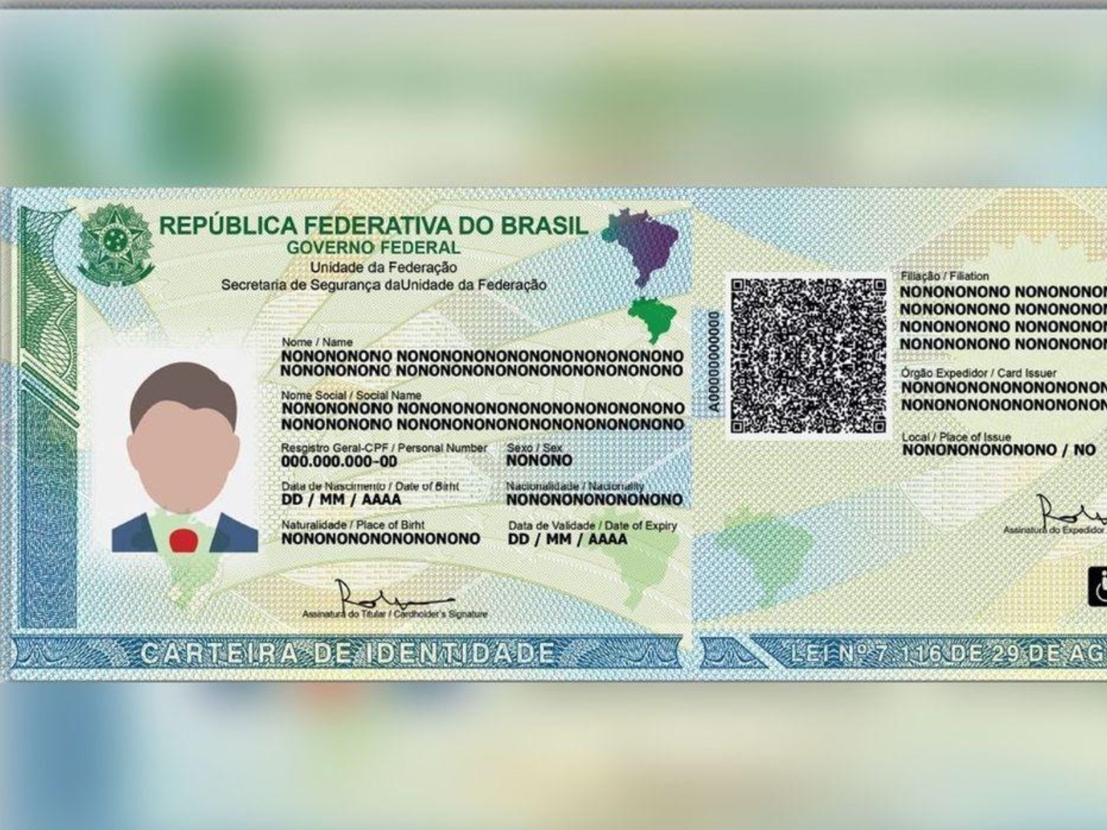 Nova carteira de identidade terá CPF como número único