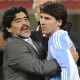 Maradona e Messi na Copa de 2010 - AFP