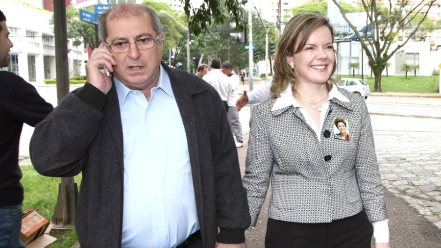 Ex-ministro Paulo Bernardo e deputada federal Gleisi Hoffmann - Franklin de Freitas/Folhapress