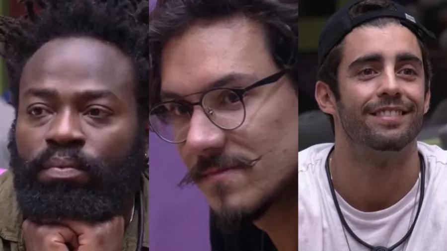 BBB 22: Douglas Silva, Eliezer e Pedro Scooby estão no 17º paredão - Reprodução/Globoplay