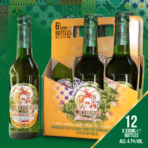Cerveja Queen Bohemian Lager é produto oficial da banda - Divulgação/facebook.com/RnR-Drinks