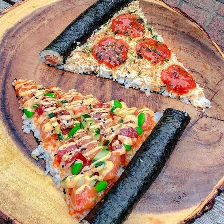 pizza de sushi - Reprodução/Instagram