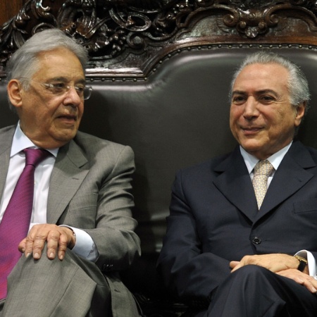 FHC (e), Michel Temer (d) e Sarney têm mais de 75 anos e portanto fazem parte do grupo de risco - Agência Brasil