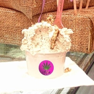 O sorvete de semente de maconha da sorveteria Perlecò - Divulgação/Facebook/perlecoilgelatodialassio