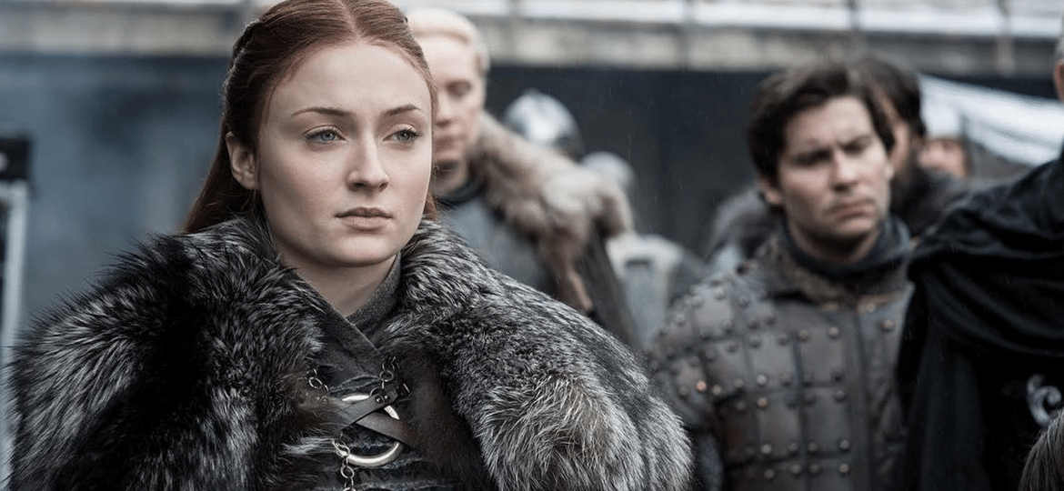 A atriz Sophie Turner, a Sansa, em Game of Thrones - Divulgação